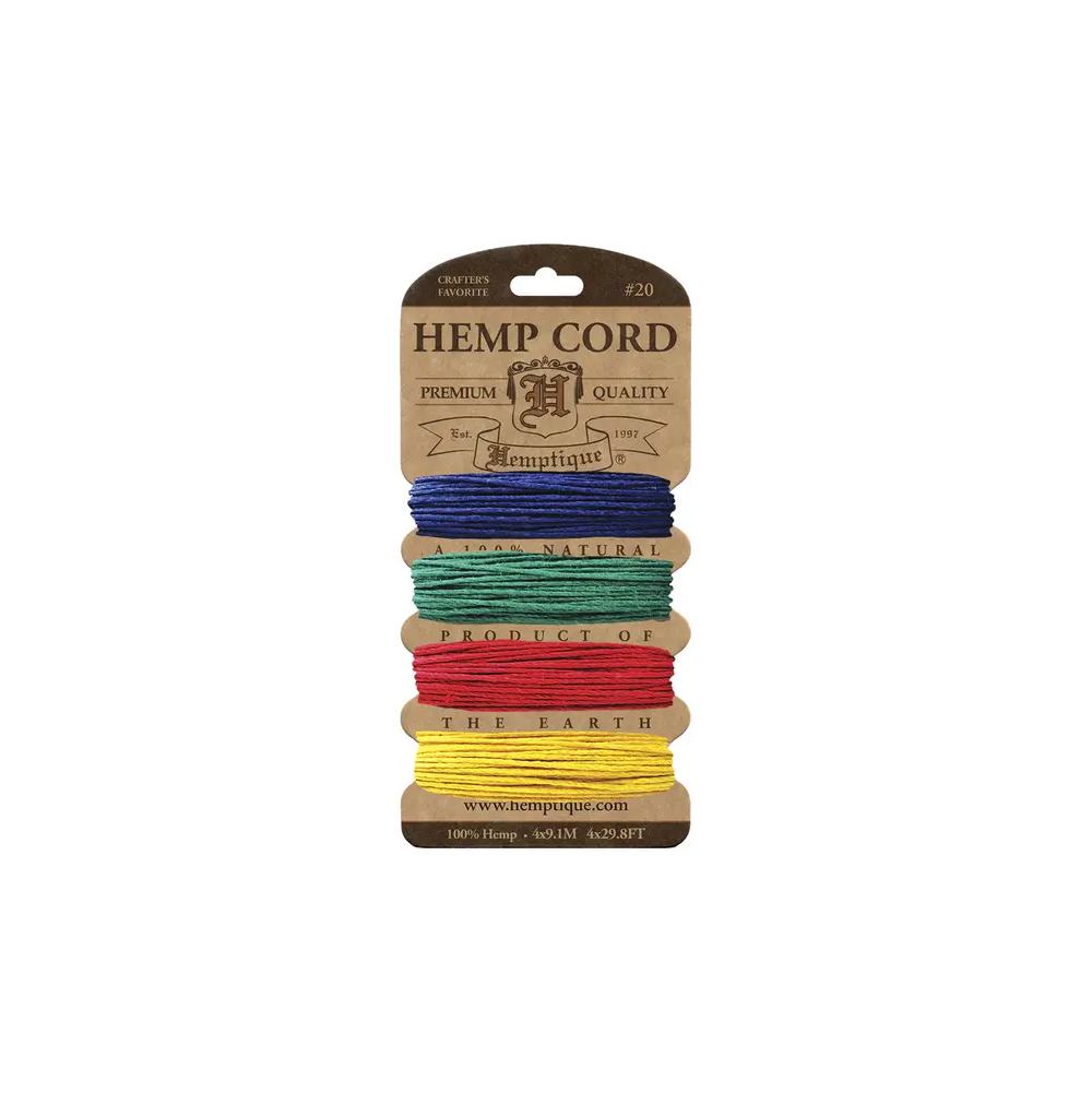 Twine/Thread/Cord, Art & School, Hemptique, Hemp Cord, Set, 29', Shades of Topaz, 957008
